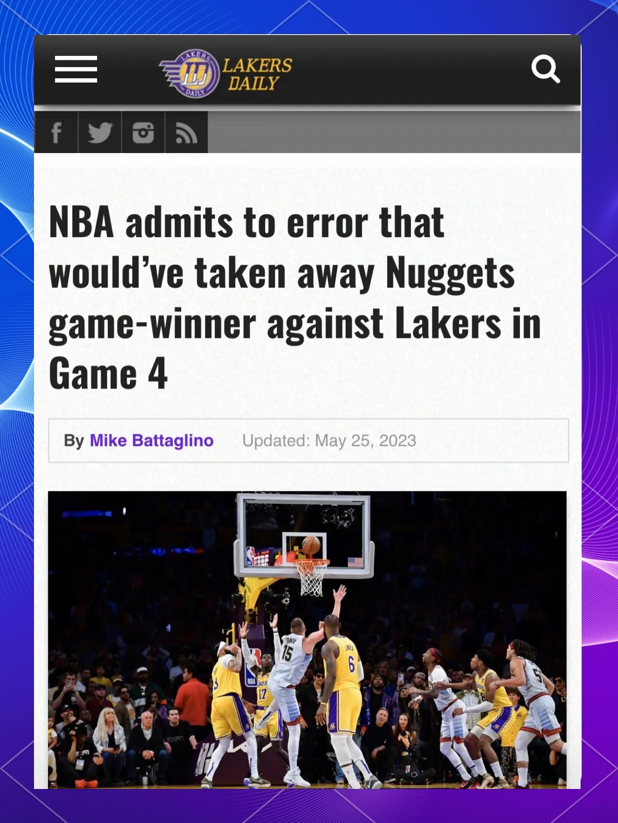 湖人队遭遇失败,詹姆斯失常成谜 湖人队遭遇失败,詹姆斯失常成谜